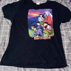 Inuyasha Black T shirt Rengoku Worn